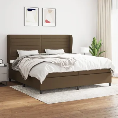 Produktbild von Maison Exclusive - Boxspringbett mit Matratze Dunkelbraun 200x200 cm Stoff