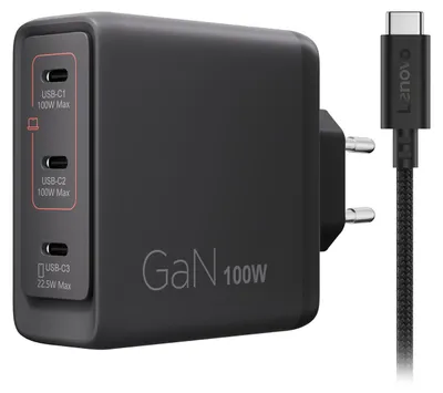 Produktbild von Lenovo 40AW100BEU, Drinnen, AC, 1,8 m, Schwarz