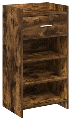 Immagine prodotto di vidaXL Scarpiera in rovere affumicato 48 x 36 x 92 cm in materiale derivato dal legno