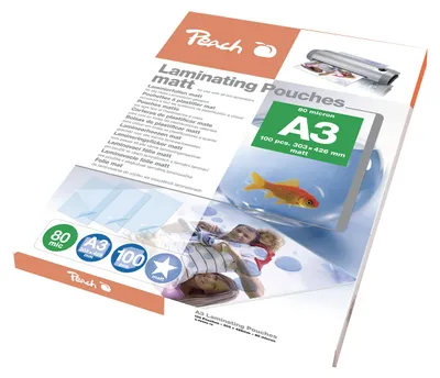Produktbild von Peach S-PP580-15, Transparent, Matt, A3, Thermodruck, 0,08 mm, 100 Stück(e)
