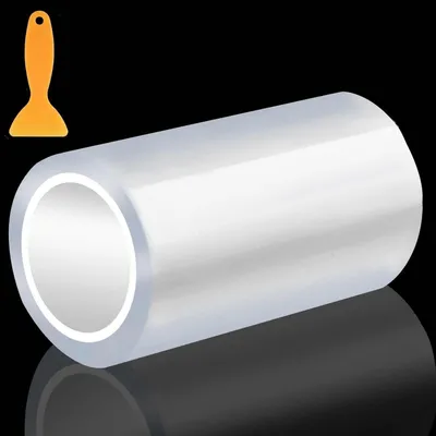 Image de Film de protection transparent pour automobile, dimensions 10 cm x 300 cm, avec raclette