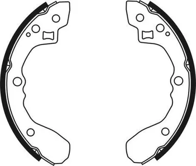 Produktbild von ABE Bremsbackensatz Trommelbremse Hinten für KIA RIO Kombi (DC) C00313ABE