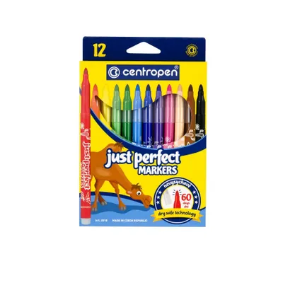 Obrázek produktu pro Centropen sada popisovačů 2510 2.3mm zdravotně nezávadný vypratelný inkoust