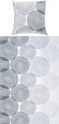 Produktbild von REDBEST Bettwäsche anthrazit-weiß 1x 135x200 cm + 1x 80x80 cm