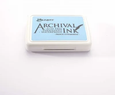 Produktbild von Ranger Archival Ink Stempelkissen - Feinkontur/Wasserfest french ultramarine