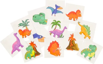 Produktbild von Dinosaurier Dino Kinder-Tattoos 36 Stück