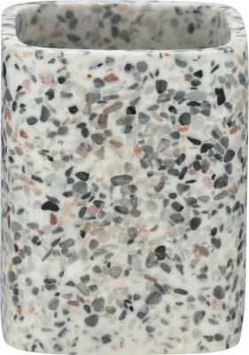 Obrázek produktu pro WENKO Hrnek na zubní kartáčky Držák na zubní kartáčky Koupelnové doplňky Terrazzo WC pro hosty