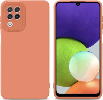 Image de Cadorabo Housse pour Samsung Galaxy A22 4G Housse de protection en orange TPU silicone Etui Case Housse pour téléphone portable