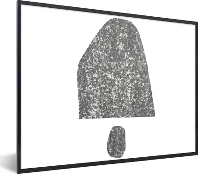 Produktbild von MuchoWow® Gerahmtes Poster Minimalismus - Abstrakt - Design 80x60 cm - Poster mit Schwarzem Bilderrahmen Wandposter Rahmen Foto Bilder - Schwarzem - Mit Gestell