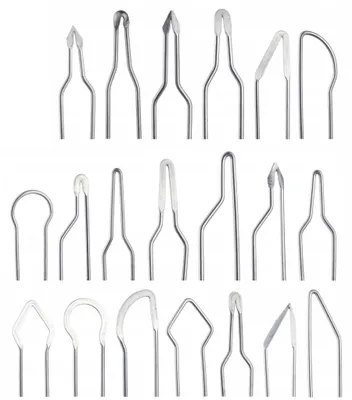 Produktbild von Rosfix ProBurner 20Tips Set – Spitzen für Brandmalerei | 20 Stück, Loop-Typ, hitzebeständig | Kompatibel mit 60W Brenngeräten | Holz & Leder | Pyrografie Zubehör