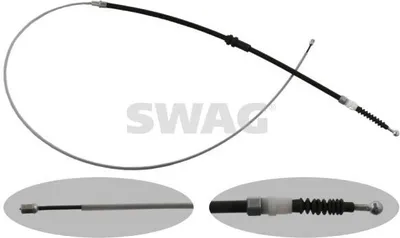 Produktbild von SWAG Handbremsseil Seilzug Feststellbremse für VW Caddy III Kombi (2KB, 2KJ, 2CB, 2CJ) Hinten Links Hinten Rechts 30 93 6957
