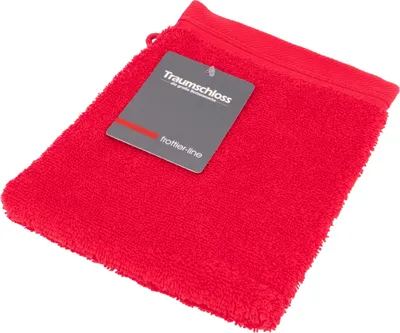 Produktbild von Traumschloss Frottier-Line Waschhandschuh 16 x 21 cm rot Flauschig weich & angenehm zur Haut