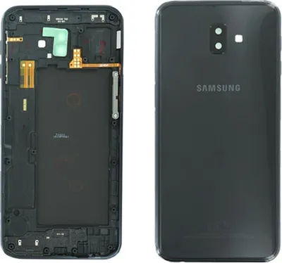 Produktbild von Samsung Galaxy J6 (2018) J610F Akkudeckel, schwarz (GH82-17872A)