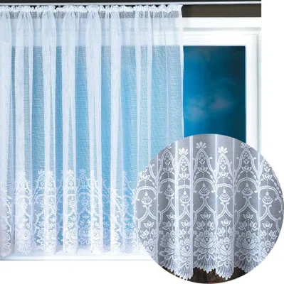 Produktbild von Zasłona Marburg z taśmą uniwersalną, rozmiar: 300x145cm, wzór: Felicitas