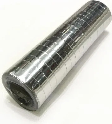 Produktbild von Glitzer Luftschlangen silber metallic