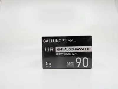 Zdjęcie produktu dla GALLUNOPTIMAL UR-90, kaseta audio (90 min.), zestaw 5 sztuk
