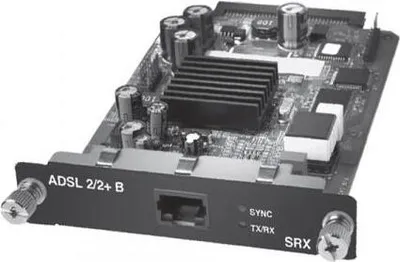 Produktbild von Juniper SRX-MP-1ADSL2-B, Schwarz, verkabelt, Annex B