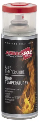 Immagine prodotto di SMALTO SPRAY ALTE TEMPERATURE AMBROSOL 400 ml - Nero Opaco