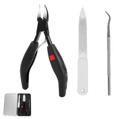 Produktbild von Zehennagelknipser für dicke Nägel, Podologen-Nagelknipser mit scharfen, gebogenen Klingen, Nagelknipser für Männer, Frauen und Senioren