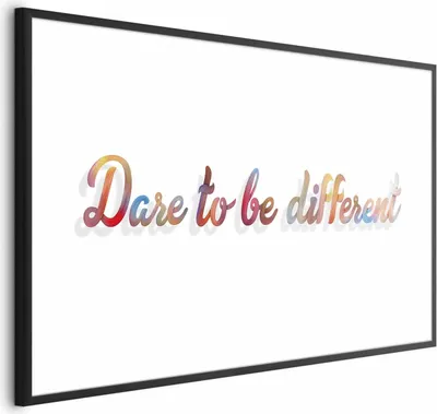 Produktbild von Posterpapier Poster - Dare to Be Different 30x21 cm Text m-A-0760-ao-a