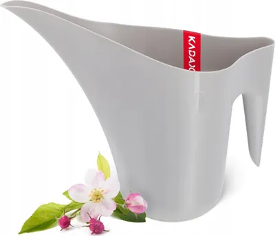 Produktbild von KADAX Home Garden Gießkanne zum Gießen von Blumen, 1,2 l, Grau