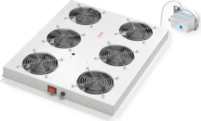Produktbild von ROLINE 19-Zoll Dachlüftereinheit 6 Lüfter, Thermostat für Serverschrank grau