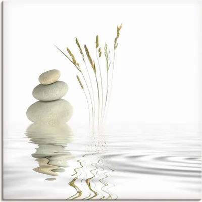 Produktbild von ARTland Leinwandbild Zen Friede Größe: 30x30 cm