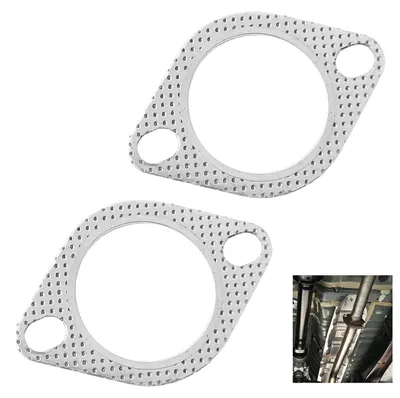 Imagen del producto de Juntas para el colector de escape, resistentes al calor y a la corrosión, de 63-64 mm, 2 unidades, para tubo de escape de automóvil