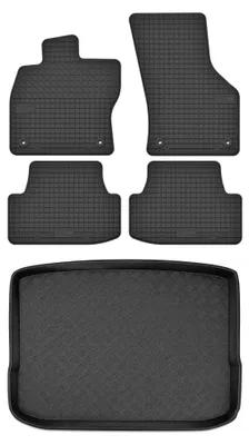 Obrázek produktu pro Gumové autokoberce SolidTread + vana kufru pro: Skoda Karoq 2021- SUV 5 ks