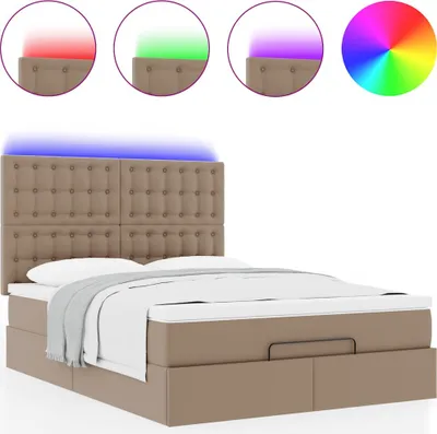 Immagine prodotto di Struttura Letto Pouf con Materasso 140x200 cm Pelle finta