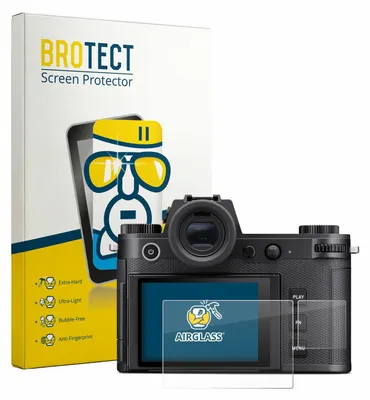 Produktbild von BROTECT Schutzglas für Leica SL3-P (Display + Schulterdisplay) Schutzfolie Panzer Folie Glas Display Schutz klar