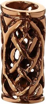 Produktbild von Bart Haarschmuck Alanna Keltische Perle Bronzelockenperle 6461