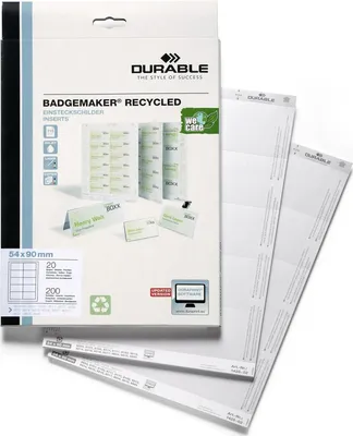 Produktbild von Einsteckschilder 54x90mm 20 Bogen VE=10x200 Schilder