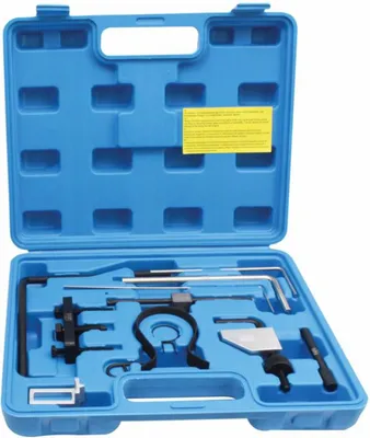 Immagine prodotto di Kit messa in fase motori, attrezzi per il bloccaggio della cinghia di distribuzione dell'albero a camme del motore, compatibile con Citroën Peugeot 2.0 / 2.2 HDi
