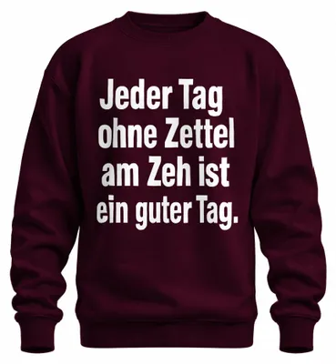 Immagine prodotto di Senza una nota sulla punta del piede è una buona giornata umorismo morboso cinico scuro unisex felpa pullover, Borgogna, L