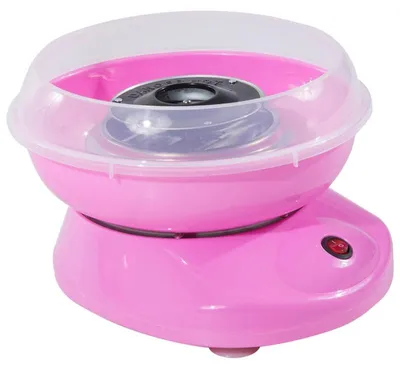 Immagine prodotto di Macchina per zucchero filato per uso domestico | Colore: Rosa | Dimensioni: 26x27x18 cm