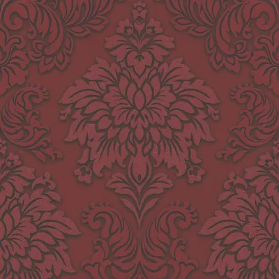 Produktbild von Profhome 368983-GU Barock Tapete Ornament glänzend rot silber schwarz 5,33 m2