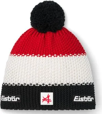 Obrázek produktu pro Eisbär Star Pompon MÜ SA pletená čepice pánská dámská zimní čepice, barva:černo-bílá
