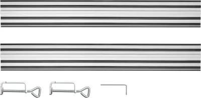 Zdjęcie produktu dla GRAPHITE Szyny prowadzące 2 x 700 mm, łącznik, 2 zaciski