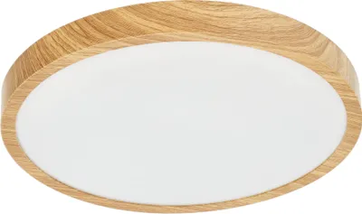 Produktbild von LED-Plafon PERETI 18W pierścień drewniany 29,5cm, barwa ciepła 3000K, 1800lm, IP44, 220-240V EDO777612 EDO
