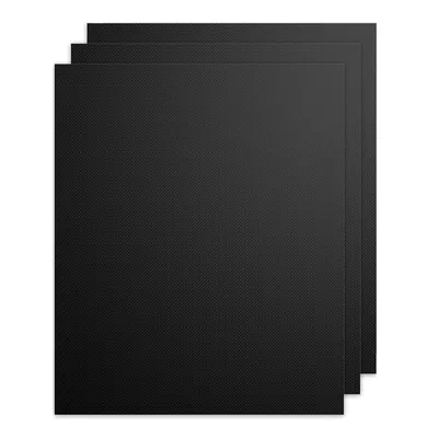 Produktbild von BBQ Grillmatte 3er Set Grillunterlage 40x33cm. Feuerfeste Unterlagen, Brandschutz Unterlagen für Elektrogeräte