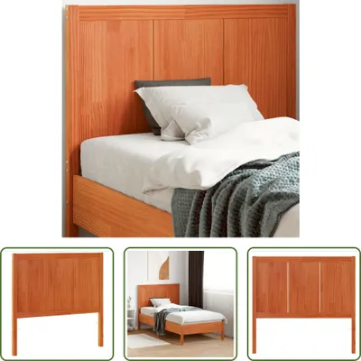 Produktbild von The Living Store Kopfteil Wachsbraun 100 cm Massivholz Kiefer
