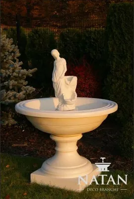 Productafbeelding van Springbrunnen Garten Teich Brunnen 136cm Steinbrunnen Gartenbrunnen Fontaine