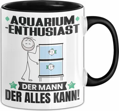 Produktbild von Aquarium-Enthusiast Tasse Geschenk für Aquarium-Enthusiast Der Mann Der Alles Kann Geschenkidee zum Geburtstag (Schwarz)