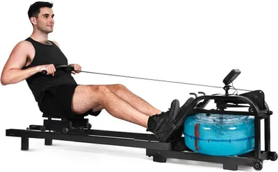 Produktbild von Clover Fitness AquaRower CF223 Wasser-Rudergerät - LCD-Display - 16 Widerstandsstufen