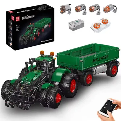 Obrázek produktu pro Sada stavebních kostek Mould King 17095, dálkově ovládaný univerzální traktor, model technického vozidla