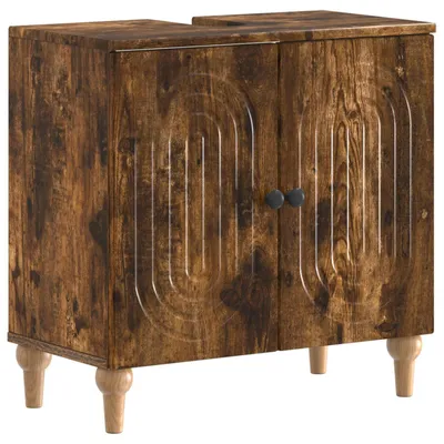Immagine prodotto di Mobiletti per lavabo ALKMAAR, legno effetto rovere, 59,5 x 31,5 x 59 cm