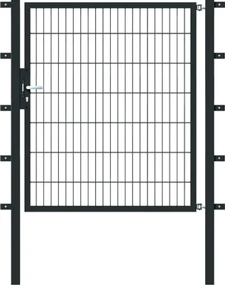 Produktbild von Alberts Einzeltor Flexo mit Zubehör, zum Einbetonieren, anthrazit, Breite 125 cm, Höhe 140 cm