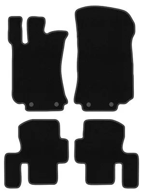 Image de Tapis de sol en moquette pour Mercedes R-klasa W251 krótki 2005-2014 (Minivan 5 osób krótki) – jeu 4 pièces, noirs, sur mesure – Wielganizator BASIC