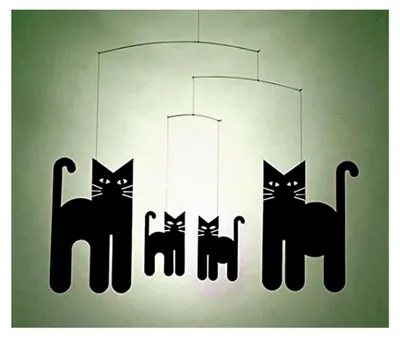 Produktbild von Flensted Mobile Katzen Schwarz